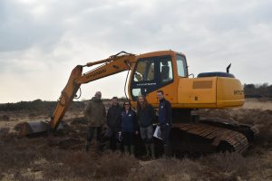 The Living Bog project team in front of Tractor